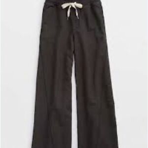 Aerie Black Wide Leg Pants
